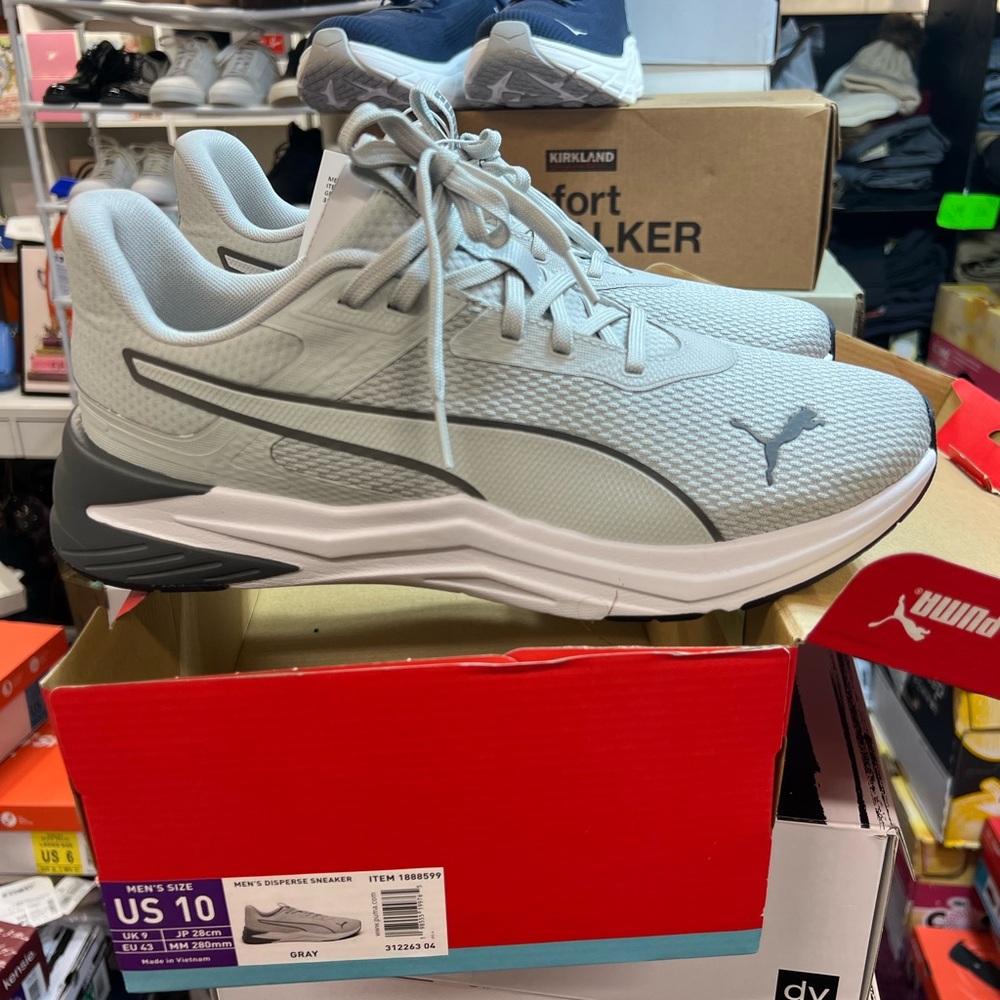 🔥🔥 Men Puma NEW Gray Men Disperse sneakers